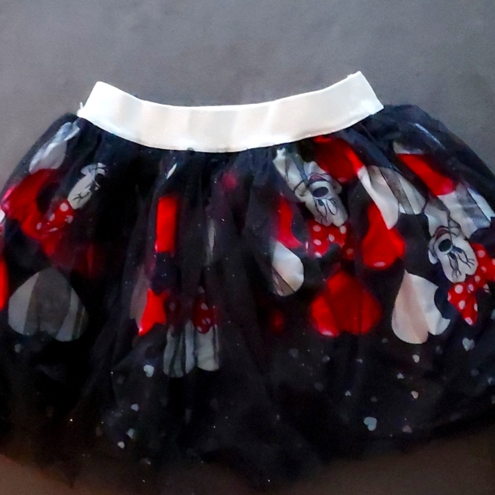 Disney Black and Red Minnie Mouse Skirt